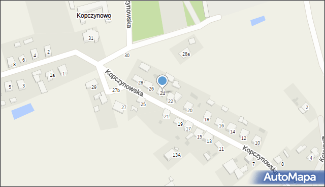 Sulęcinek, Kopczynowska, 24, mapa Sulęcinek