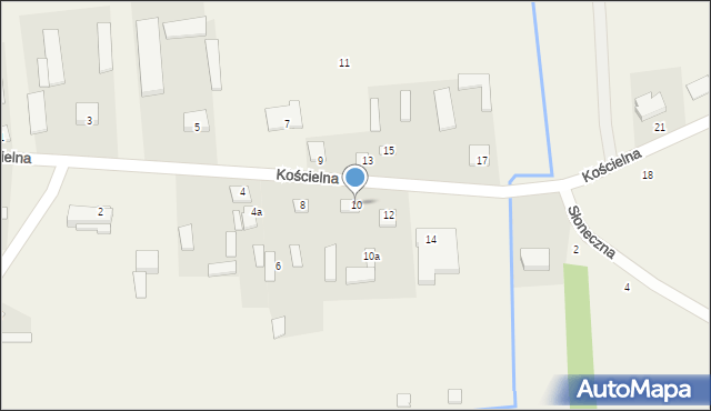 Sulejów, Kościelna, 10, mapa Sulejów