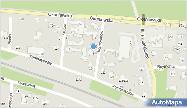 Sulejówek, Kormoranów, 1, mapa Sulejówek