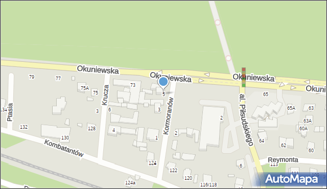 Sulejówek, Kormoranów, 5, mapa Sulejówek