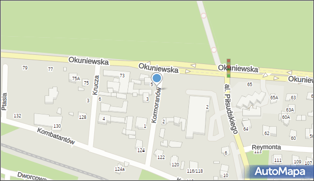 Sulejówek, Kormoranów, 5a, mapa Sulejówek