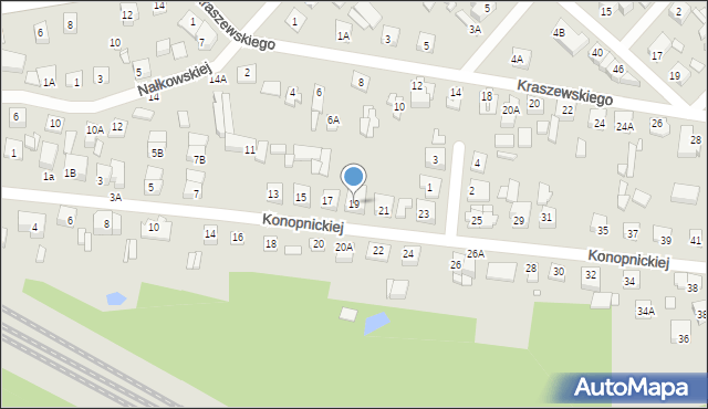 Sulejówek, Konopnickiej Marii, 19, mapa Sulejówek