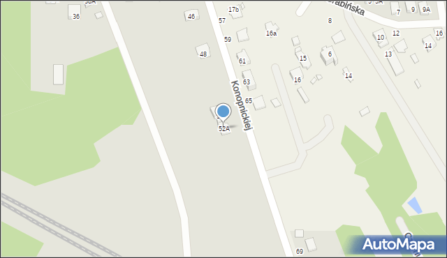 Sulejówek, Konopnickiej Marii, 52A, mapa Sulejówek