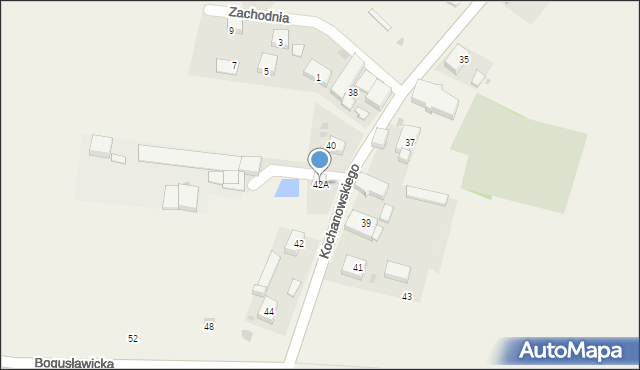 Sulimów, Kochanowskiego Jana, 42A, mapa Sulimów