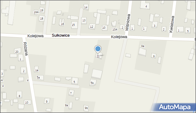 Sułkowice, Kolejowa, 11, mapa Sułkowice