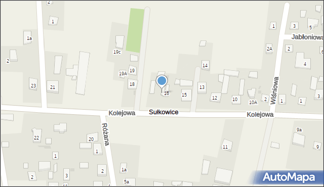 Sułkowice, Kolejowa, 17, mapa Sułkowice