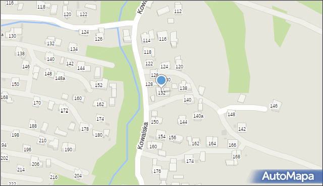 Sułkowice, Kowalska, 132, mapa Sułkowice