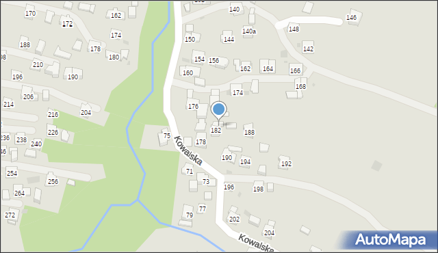 Sułkowice, Kowalska, 184, mapa Sułkowice