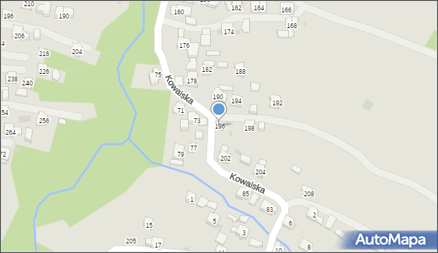 Sułkowice, Kowalska, 196, mapa Sułkowice