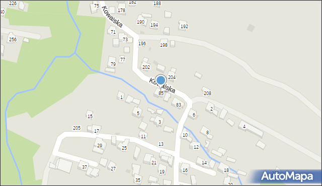 Sułkowice, Kowalska, 85, mapa Sułkowice