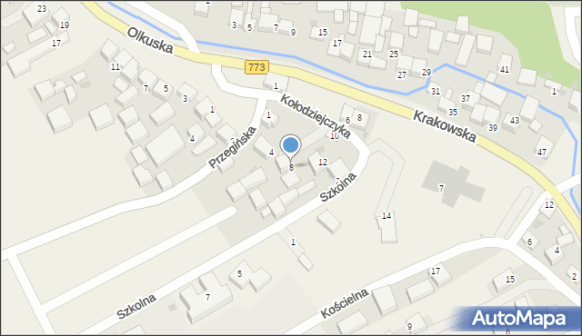 Sułoszowa, Kołodziejczyka Miłosława, ks. bp., 8, mapa Sułoszowa