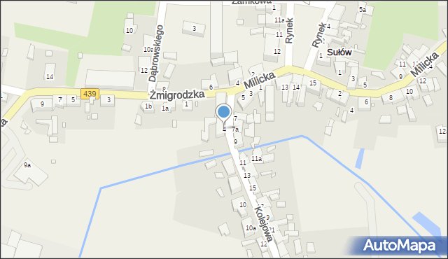 Sułów, Kolejowa, 4, mapa Sułów