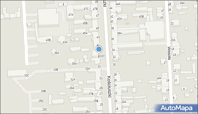 Suwałki, Kościuszki Tadeusza, gen., 37, mapa Suwałk