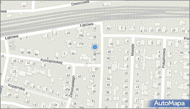 Swarzędz, Kórnicka, 39, mapa Swarzędz