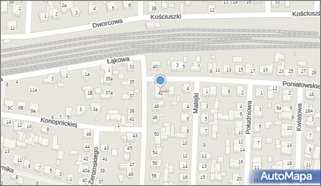 Swarzędz, Kórnicka, 42, mapa Swarzędz