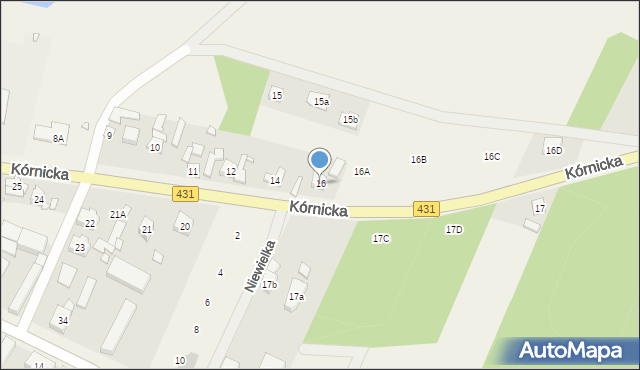 Świątniki, Kórnicka, 16, mapa Świątniki