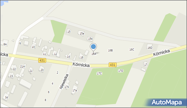 Świątniki, Kórnicka, 16A, mapa Świątniki