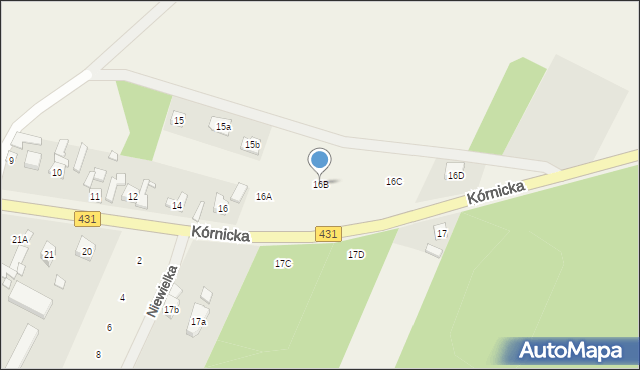 Świątniki, Kórnicka, 16B, mapa Świątniki