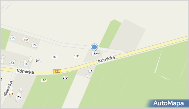 Świątniki, Kórnicka, 16D, mapa Świątniki