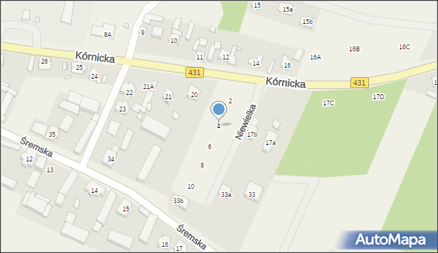 Świątniki, Kórnicka, 19A, mapa Świątniki