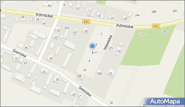 Świątniki, Kórnicka, 19B, mapa Świątniki