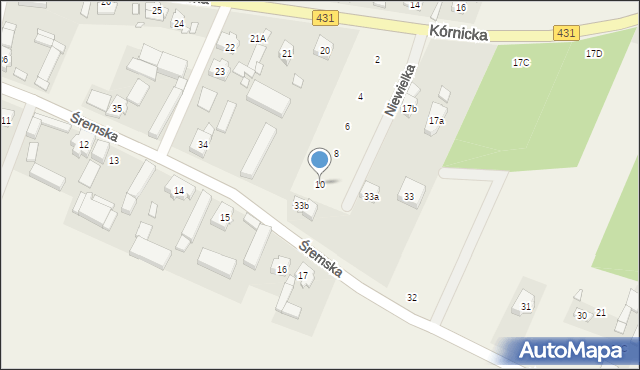 Świątniki, Kórnicka, 19D, mapa Świątniki