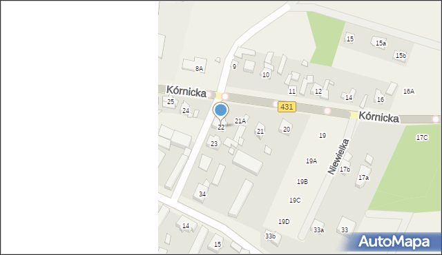 Świątniki, Kórnicka, 22, mapa Świątniki