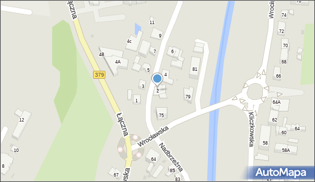 Świdnica, Komunalna, 2, mapa Świdnicy