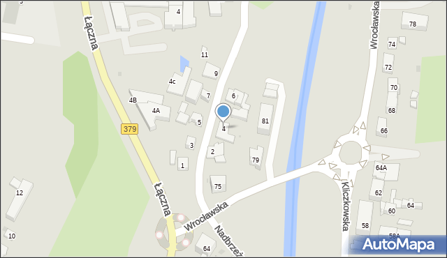 Świdnica, Komunalna, 4, mapa Świdnicy