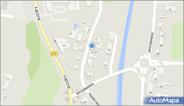 Świdnica, Komunalna, 4, mapa Świdnicy