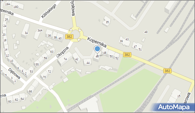 Świdnica, Kopernika Mikołaja, 46, mapa Świdnicy