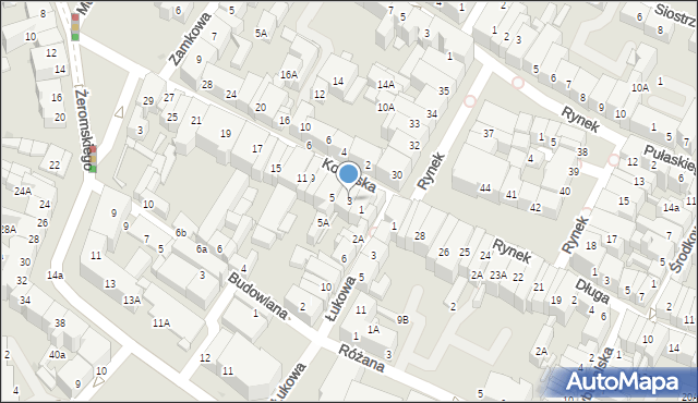 Świdnica, Kotlarska, 3, mapa Świdnicy