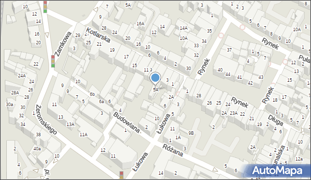 Świdnica, Kotlarska, 5A, mapa Świdnicy