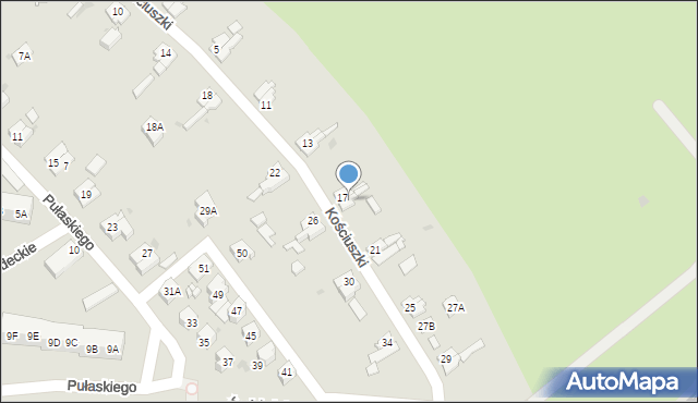 Świebodzice, Kościuszki Tadeusza, gen., 19, mapa Świebodzice