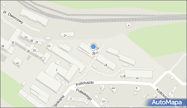 Świebodzice, Kościuszki Tadeusza, gen., 2E, mapa Świebodzice