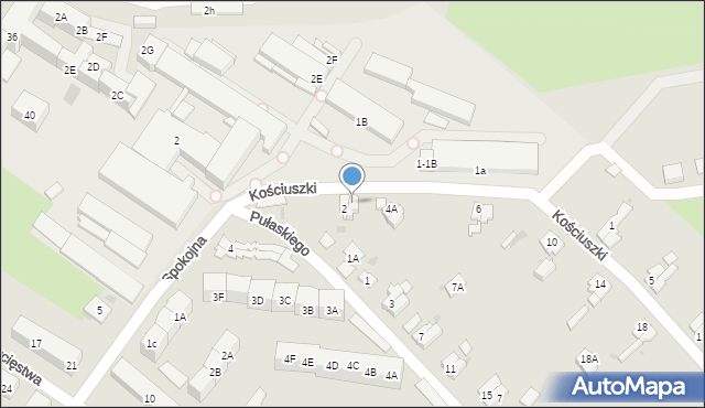 Świebodzice, Kościuszki Tadeusza, gen., 4, mapa Świebodzice