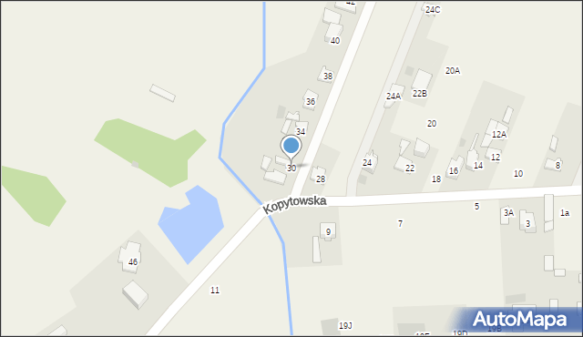 Święcice, Kopytowska, 30, mapa Święcice