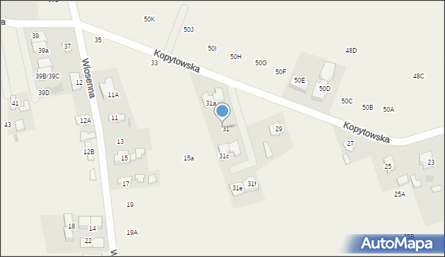 Święcice, Kopytowska, 31A/31B, mapa Święcice