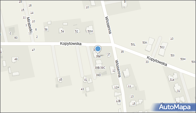 Święcice, Kopytowska, 39a, mapa Święcice