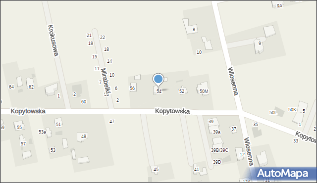 Święcice, Kopytowska, 54, mapa Święcice