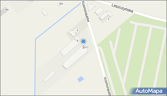 Święciechowa, Kosmonautów, 10, mapa Święciechowa