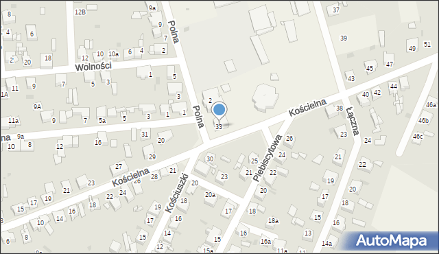 Świerklaniec, Kościelna, 33, mapa Świerklaniec