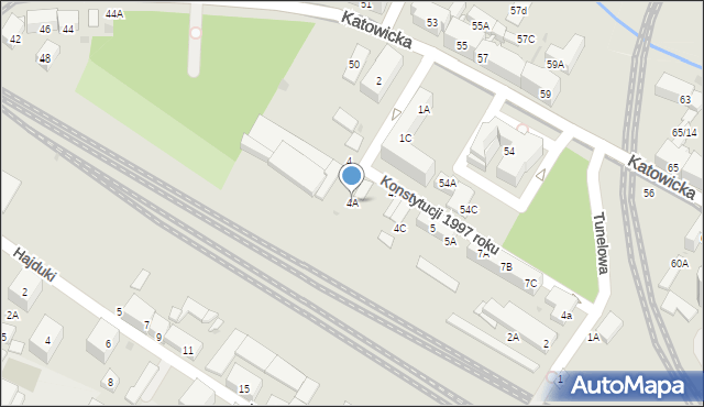 Świętochłowice, Konstytucji 1997 roku, 4A, mapa Świętochłowice