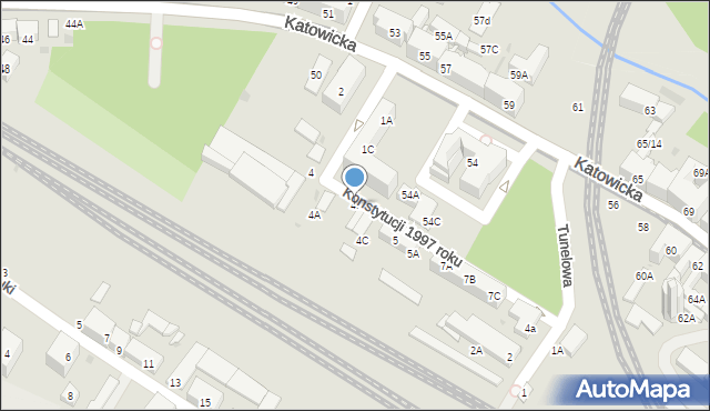Świętochłowice, Konstytucji 1997 roku, 4B, mapa Świętochłowice