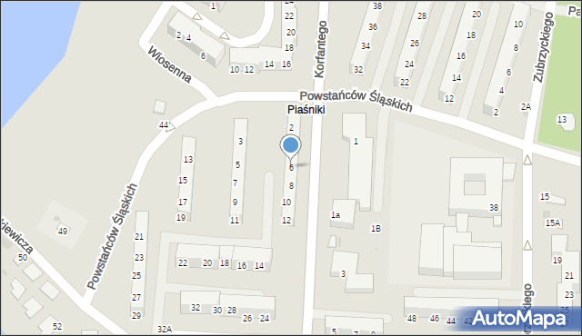 Świętochłowice, Korfantego Wojciecha, 6, mapa Świętochłowice