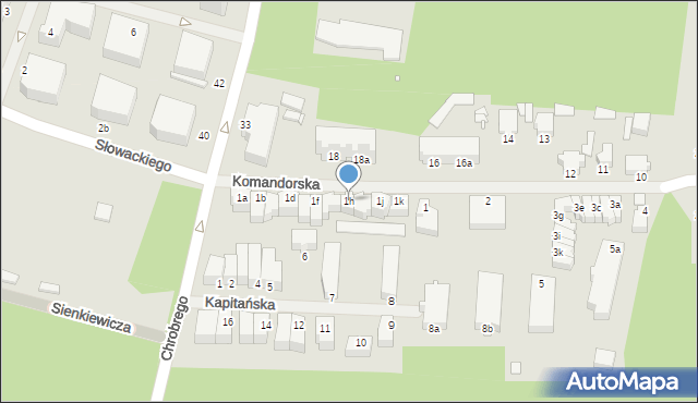 Świnoujście, Komandorska, 1h, mapa Świnoujście