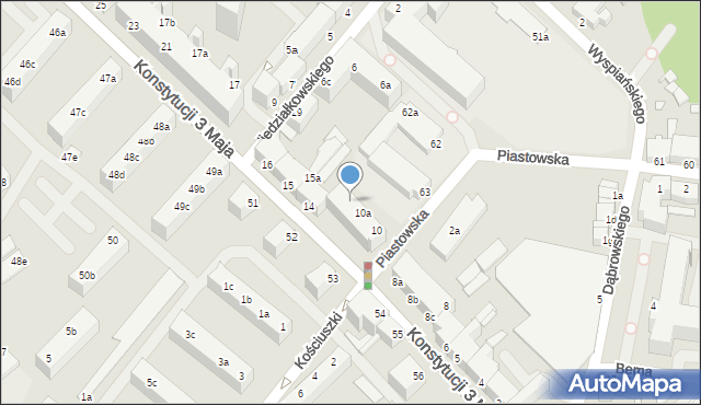 Świnoujście, Konstytucji 3 Maja, 10b, mapa Świnoujście