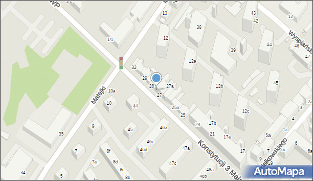 Świnoujście, Konstytucji 3 Maja, 27c, mapa Świnoujście