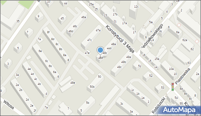 Świnoujście, Konstytucji 3 Maja, 48d, mapa Świnoujście