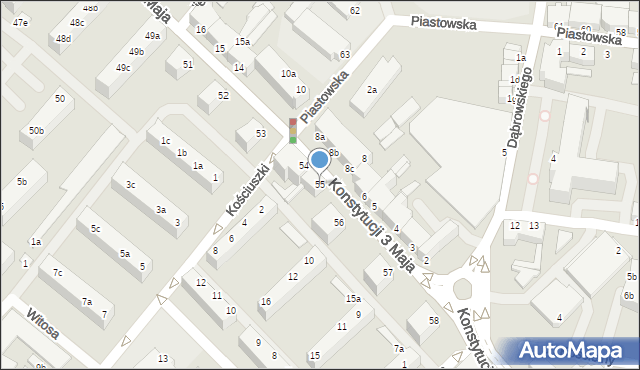 Świnoujście, Konstytucji 3 Maja, 55, mapa Świnoujście